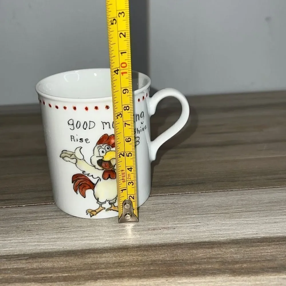 Crate & Barrel “Good Morning” Rooster Mug
